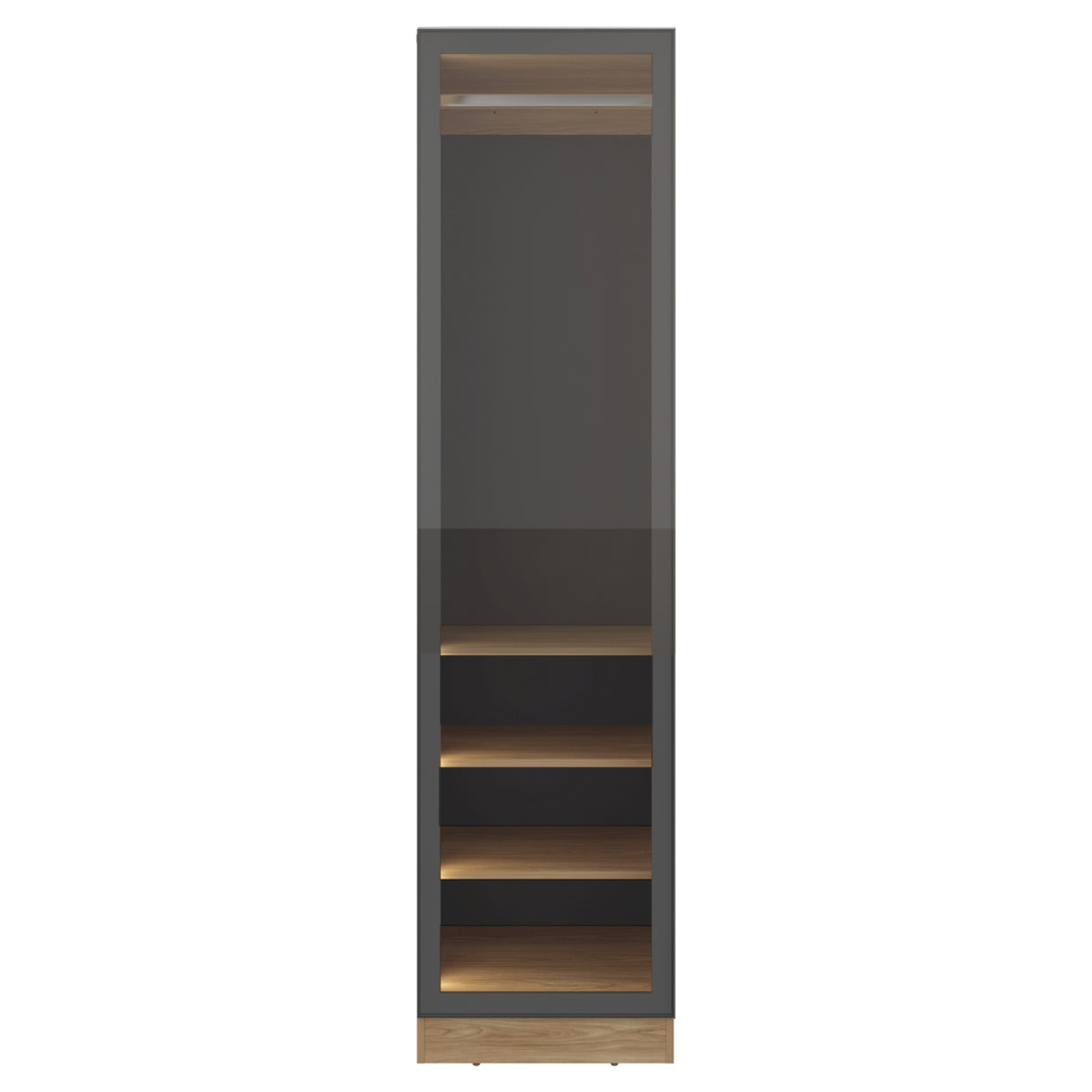 Closet Tolum Fresno Europeo 50x200cm False con una Puerta y Cuatro Compartimientos