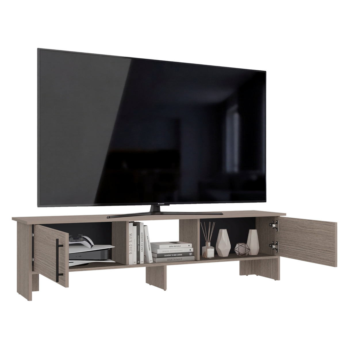 Rack de TV Dago Positano 160x41.8cm para TV Hasta 65" Pulgadas con Un Compartimiento