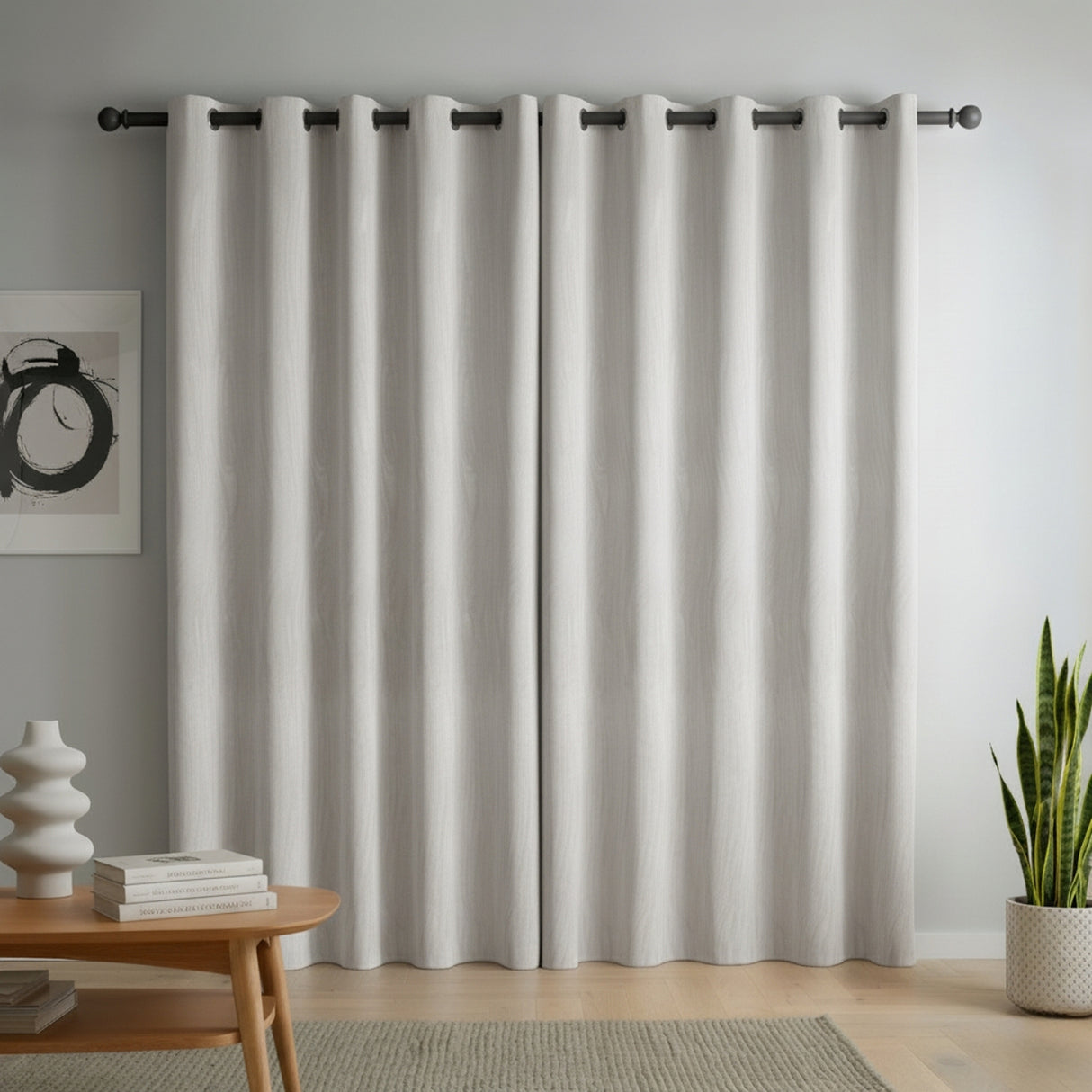 Cortina Blackout blanco 280x220cm Doble Faz Acústica de Lineas
