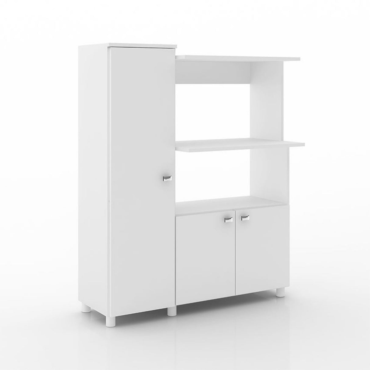 Alacena Niza Blanco 96.5x119cm con Tres Puertas y con Patas
