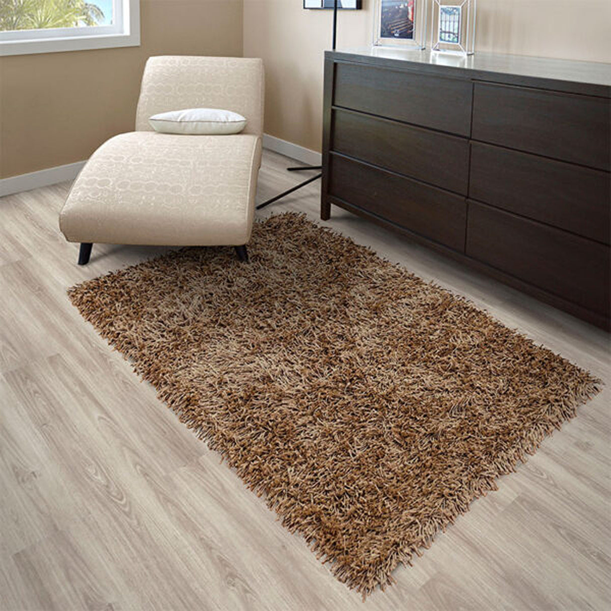 Alfombra Hawaii Cafe 150x100cm Rectangular Suave para Sala De Estar Fondo Entero