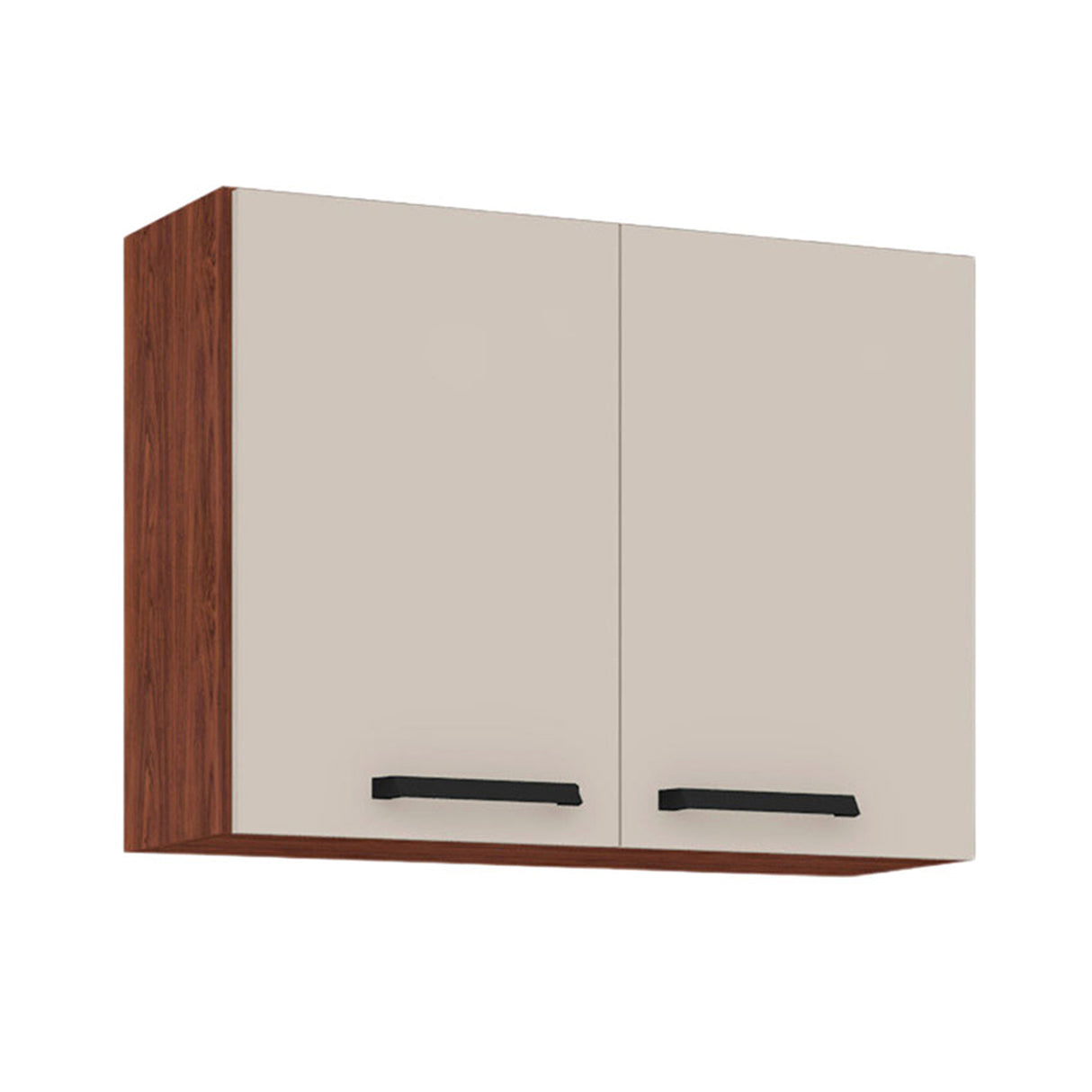 Cocina Modular Canna Café y Blanco 120X144.5cm sin Mesón y sin Pozuelo