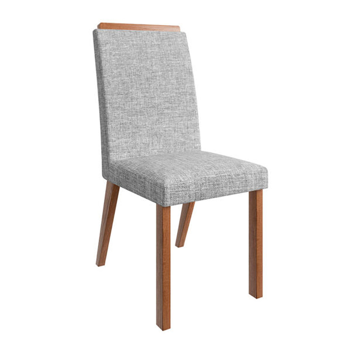 Comedor Aurora Café y Gris 160x78cm Cuadrado de de Seis Puestos con Seis Sillas