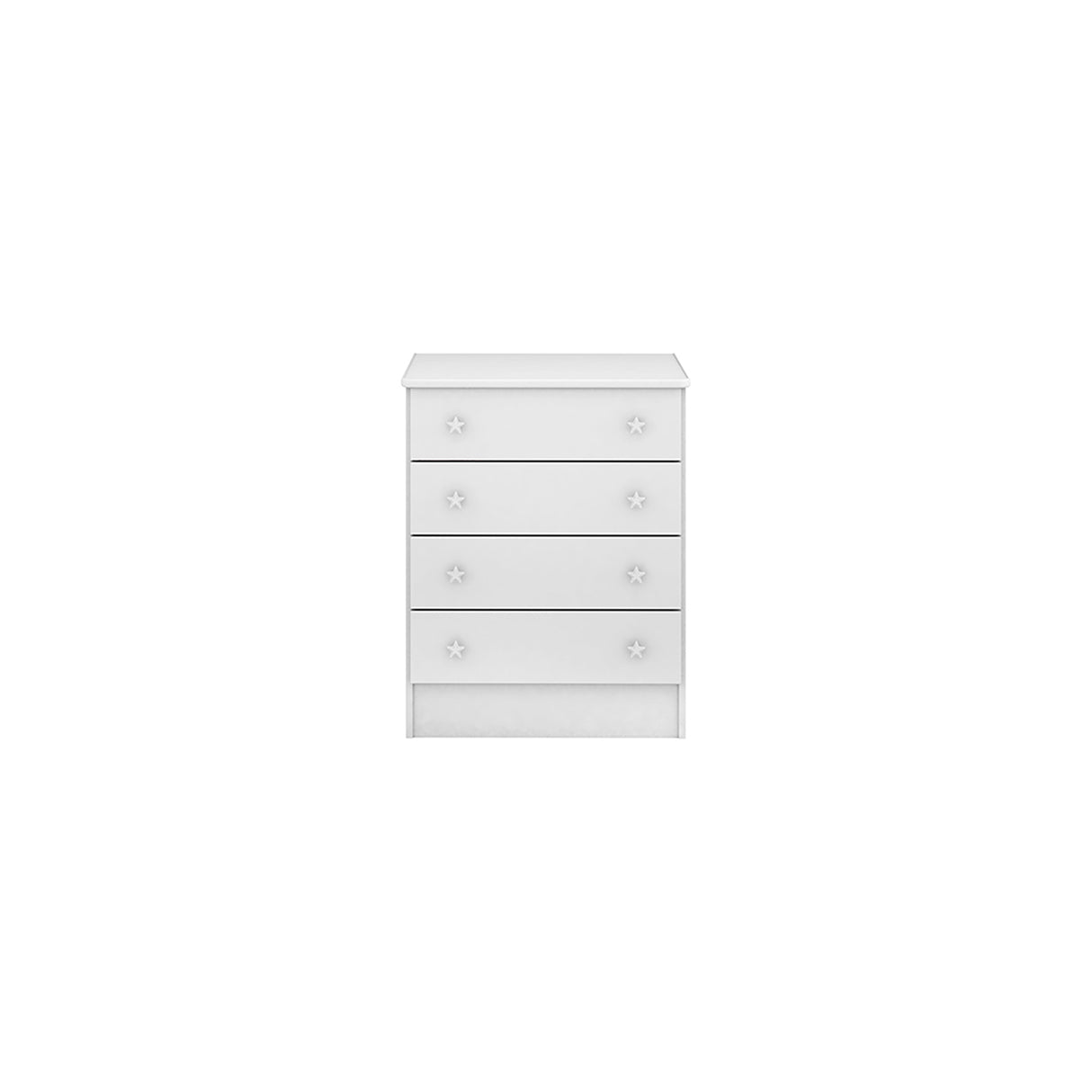 Cómoda Serena Blanco 64x79cm de Cuatro Hileras con Cuatro Cajones