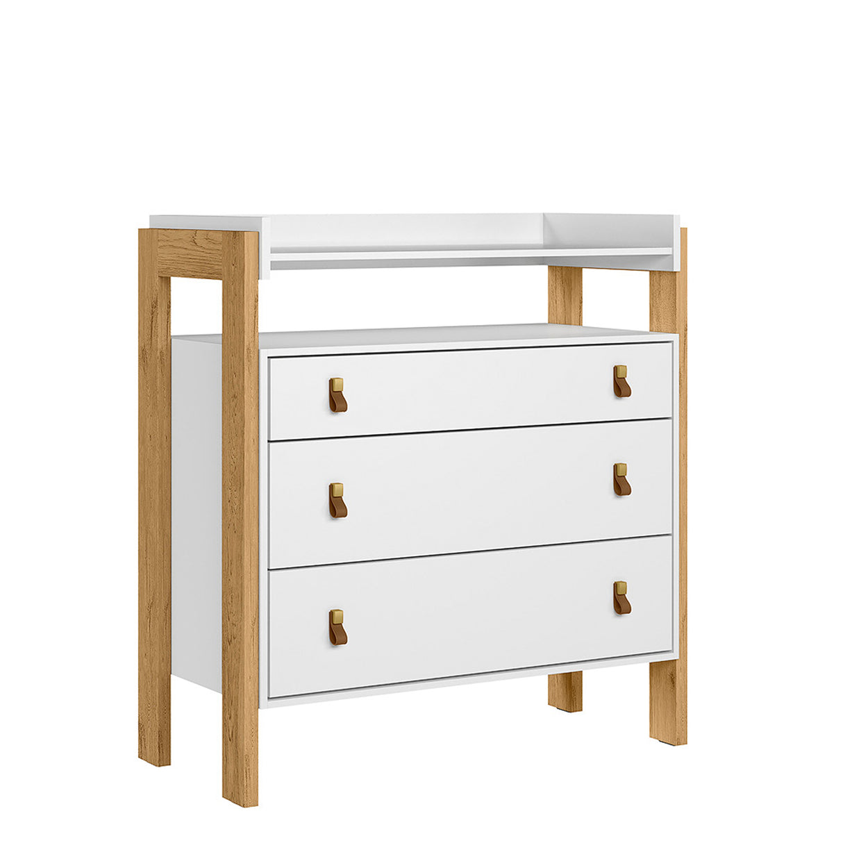 Cómoda Fantasia Blanco 88.2x93cm de Tres Hileras con Tres Cajones
