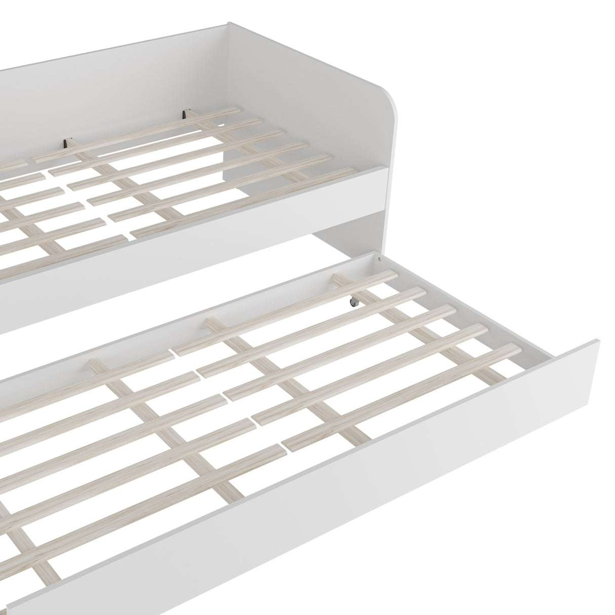 Cama Transformable Atlanta Blanco 193x68cm para Colchon Sencillo 90 X 190 Cm