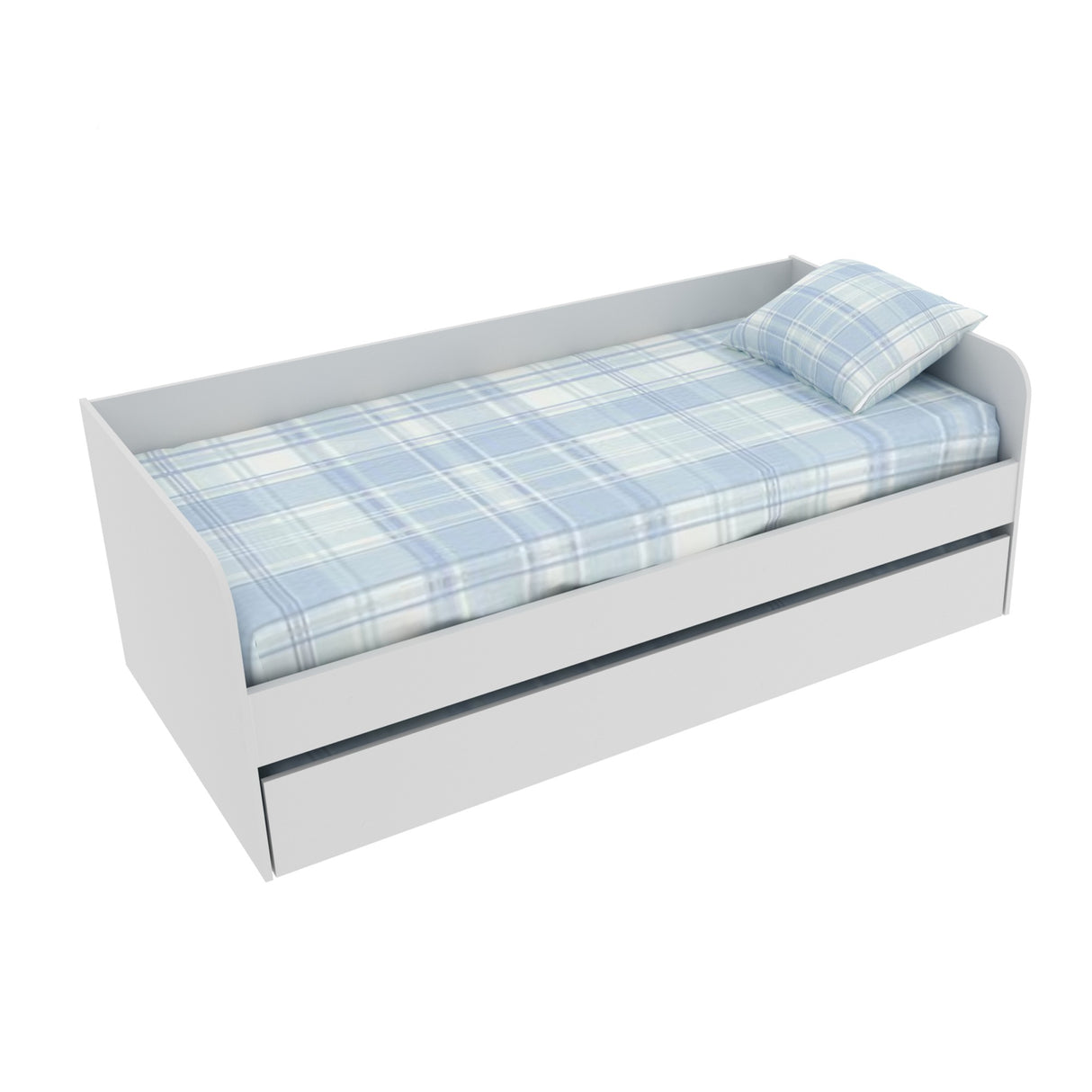 Cama Transformable Atlanta Blanco 193x68cm para Colchon Sencillo 90 X 190 Cm
