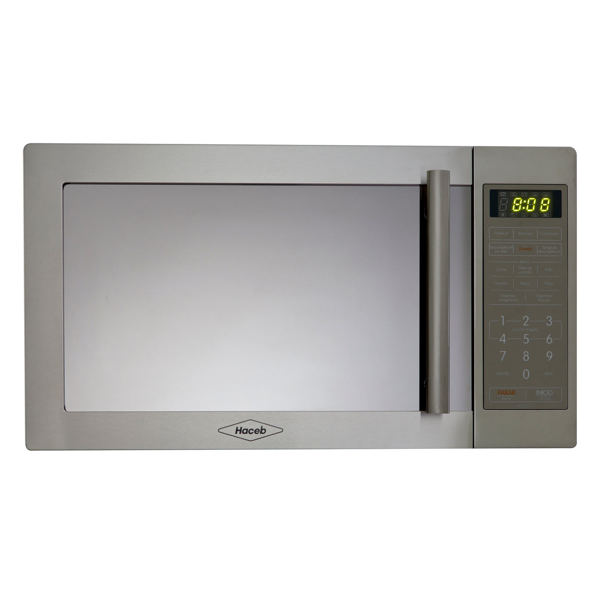 Horno Microondas Haceb Inox 43.6x30.6cm de 31 Litros con 14 Funciones