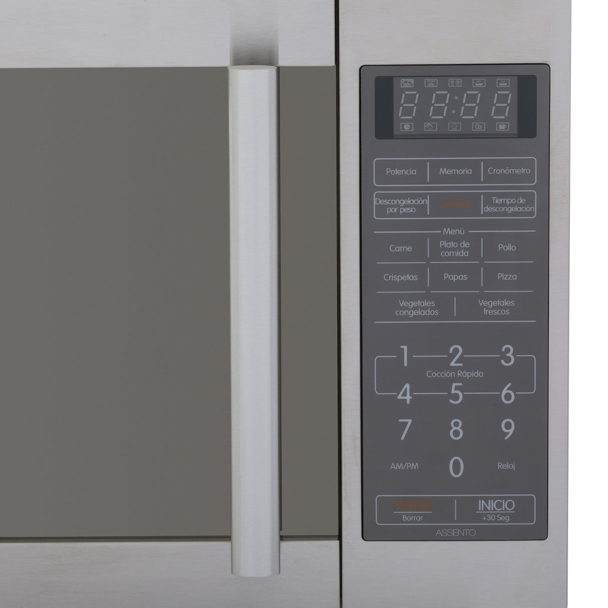 Horno Microondas Haceb Inox 43.6x30.6cm de 31 Litros con 14 Funciones