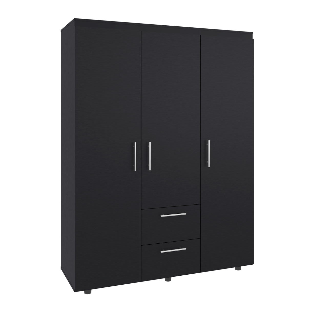 Closet Baru Wengue 135x180cm con Tres Puertas y con Dos Cajones