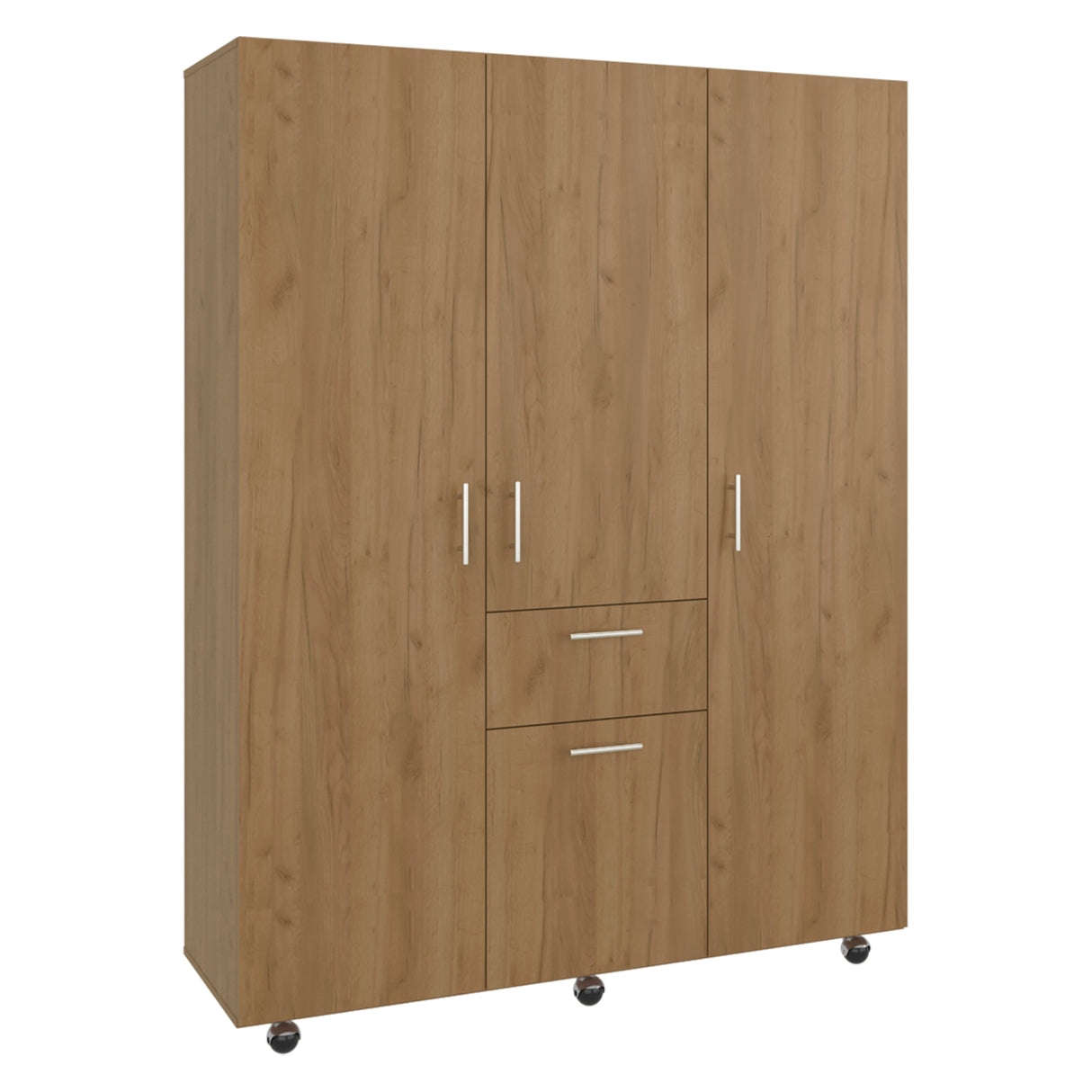 Closet Amalfi Fresno Europeo 140x183cm con Cuatro Puertas y con Un Cajón
