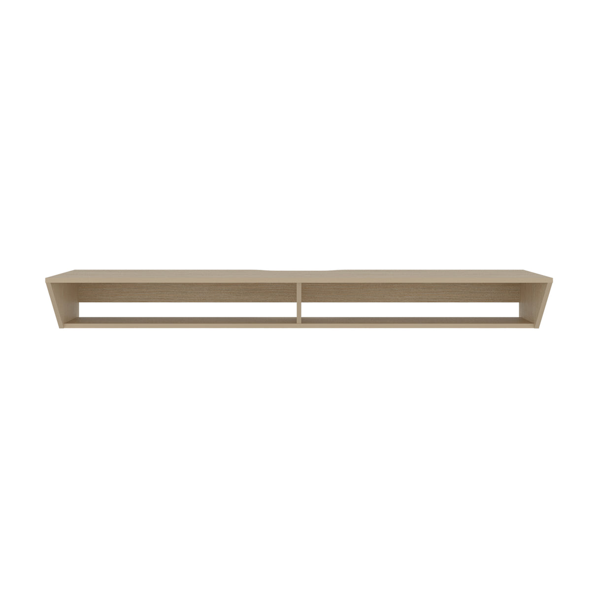 Rack de TV Russel Cartagena 160x18.1cm Flotante para TV Hasta 65" Pulgadas con Dos Compartimientos y con Ranura para Cables