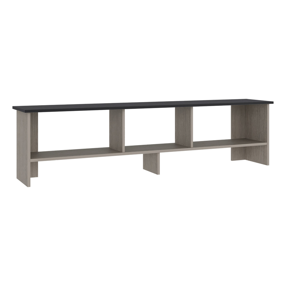 Rack de TV Belga Positano y Wengue 160x41.8cm para TV Hasta 65" Pulgadas con Tres Compartimientos