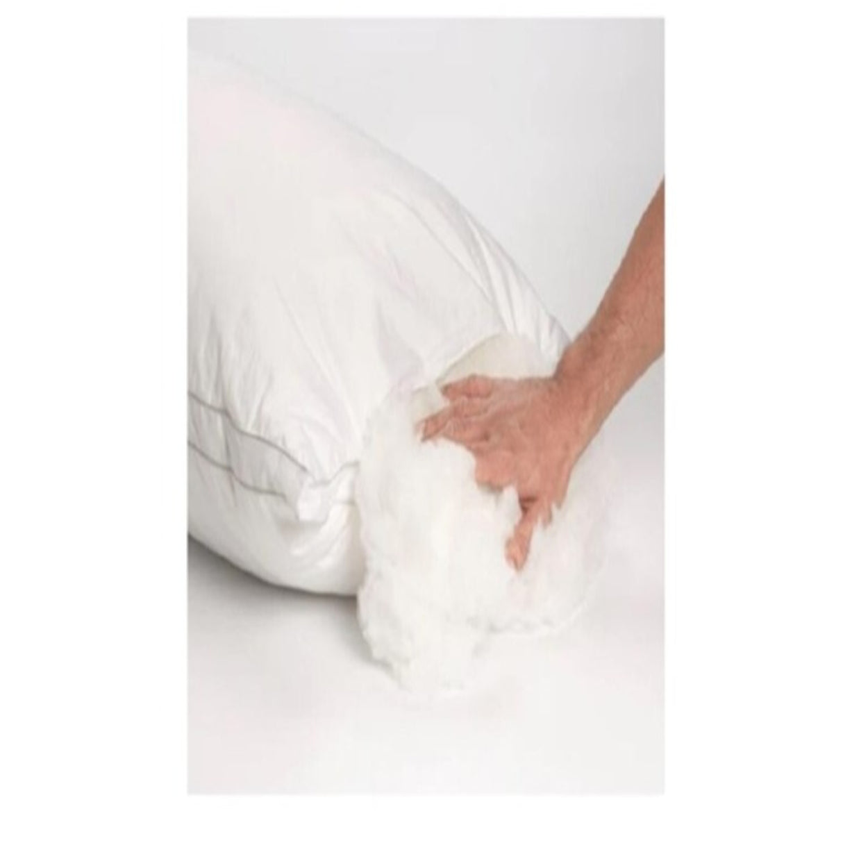 Almohada Boutique Blanco 50x90cm con Relleno de Fibras Sinteticas de Firmeza Suave y para Cualquier Postura