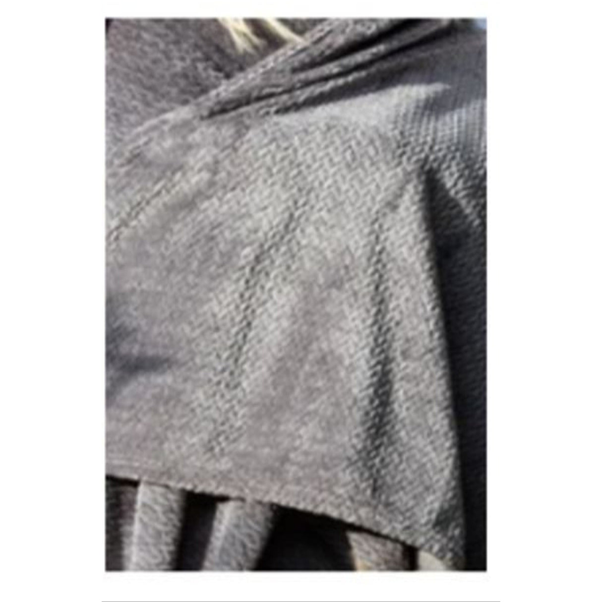 Cobija Flannel Velvet Gris 200x230cm Fondo Entero Suave y Ligera