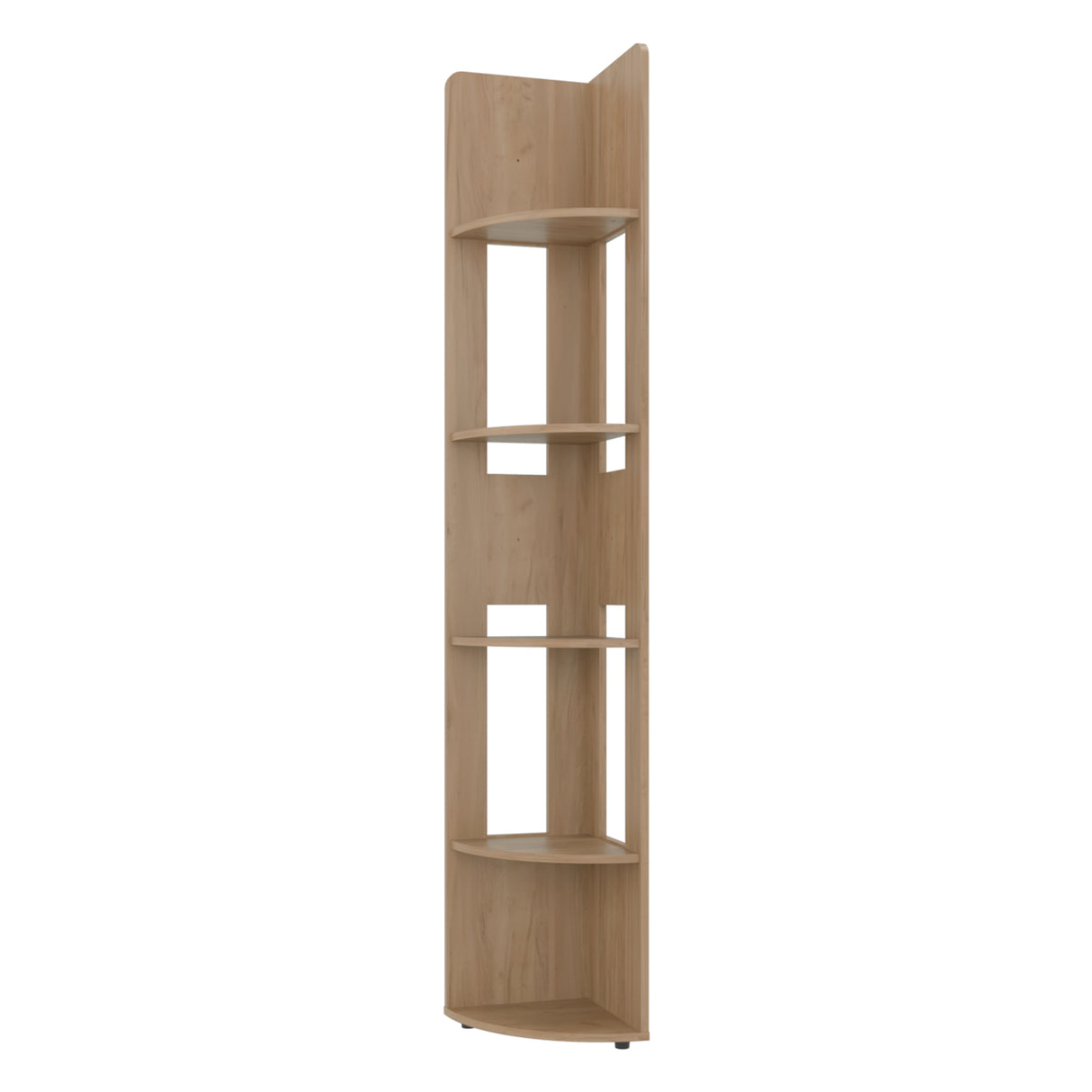 Estantería E-M7 Fresno Europeo 30x180.6cm con Cinco Compartimientos y con Cuatro Entrepaños