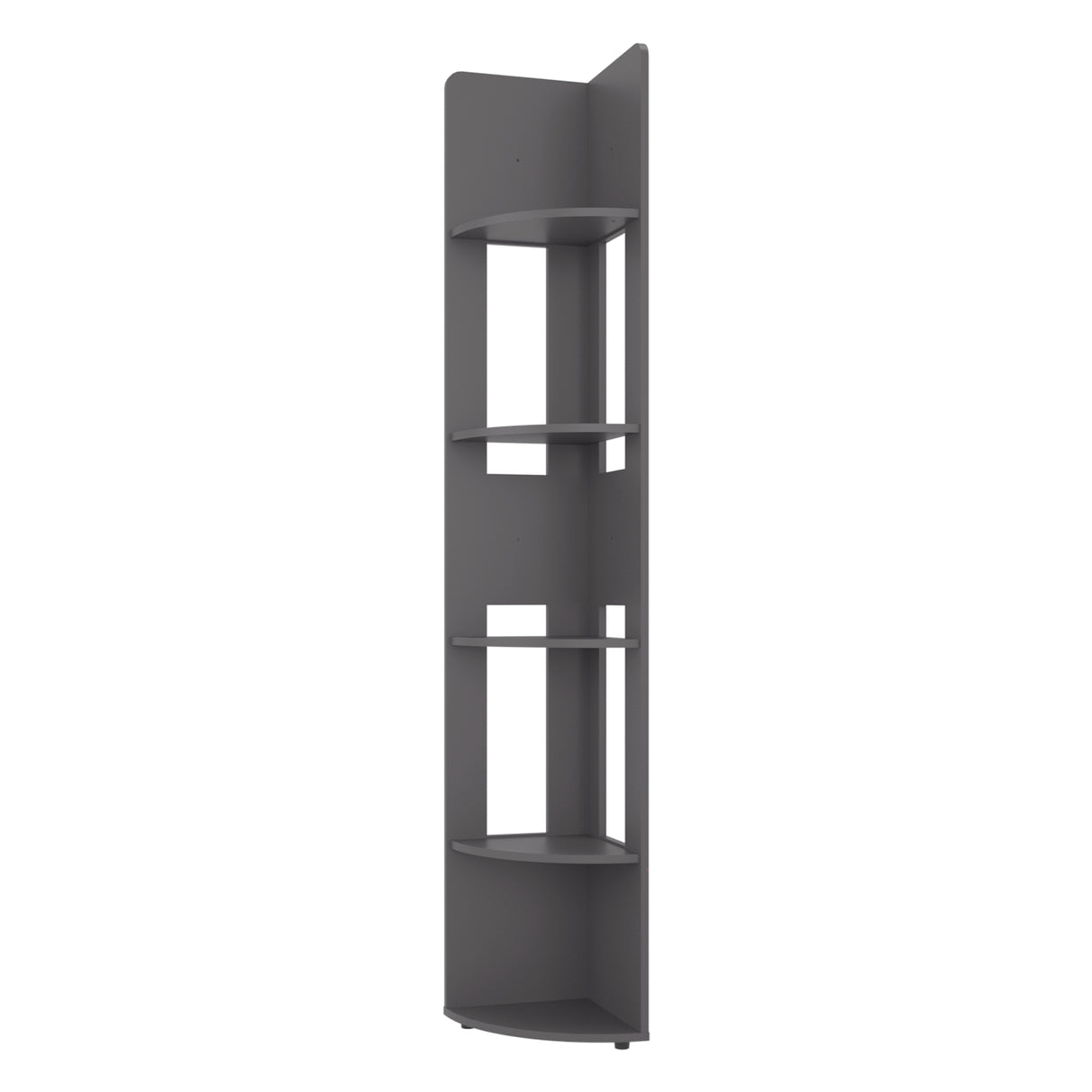 Estantería E-M7 Plomo 30x180.6cm con Cinco Compartimientos y con Cuatro Entrepaños