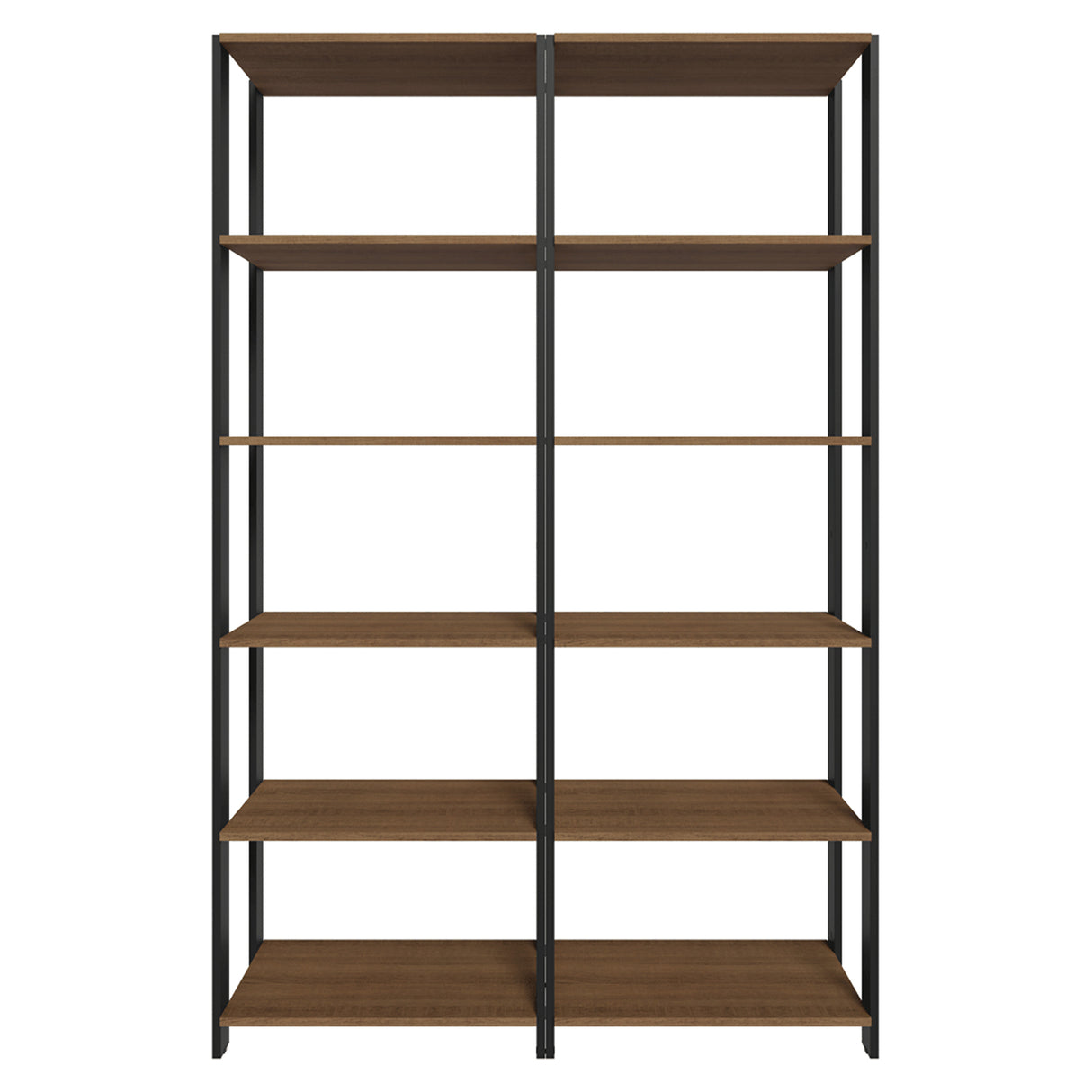 Estantería Marrón y Negro 118x180cm con Diez Compartimientos y con Diez Entrepaños de Resistencia 10 KG cada uno