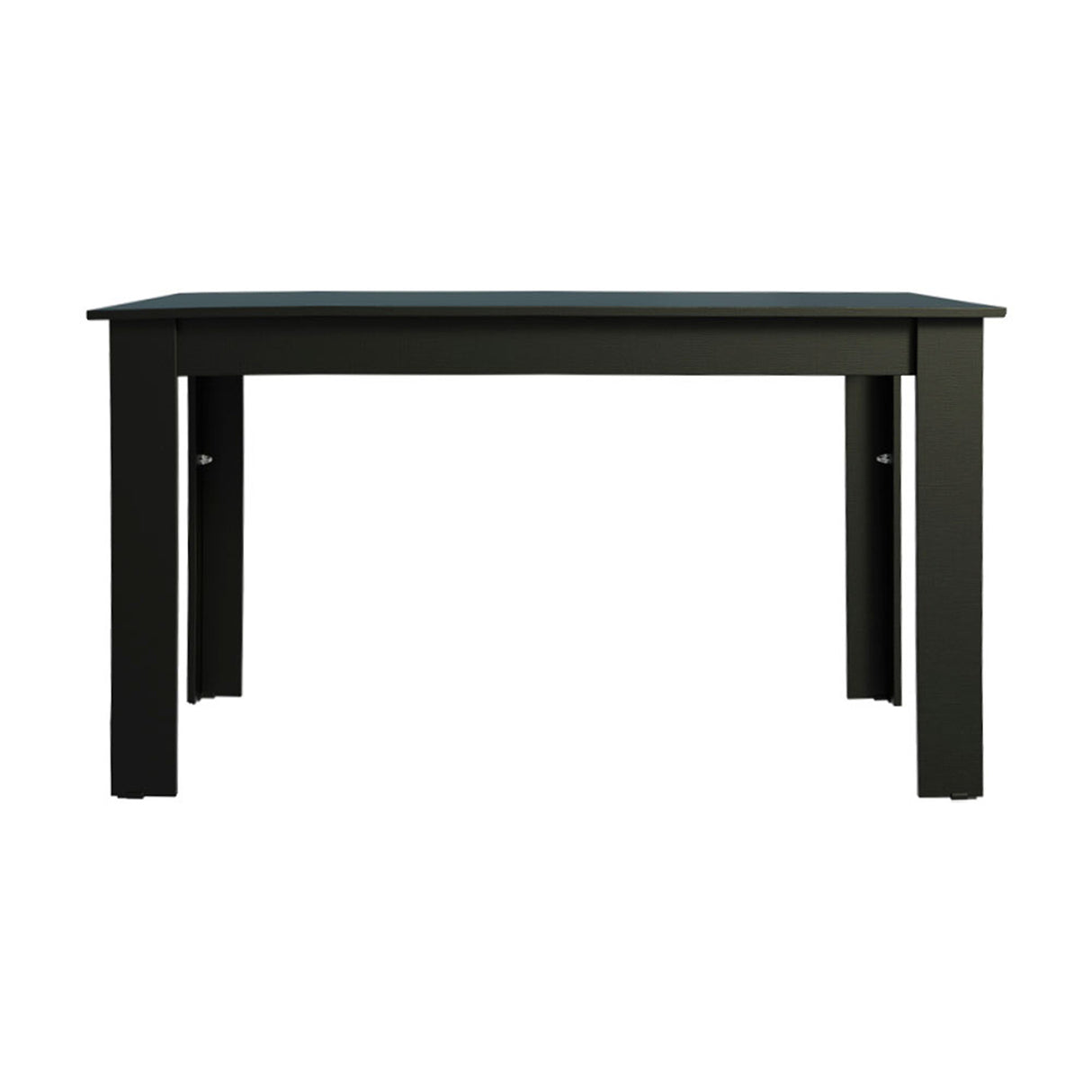 Mesa de Comedor Negro 136x76cm Rectangular de Seis Puestos sin Sillas