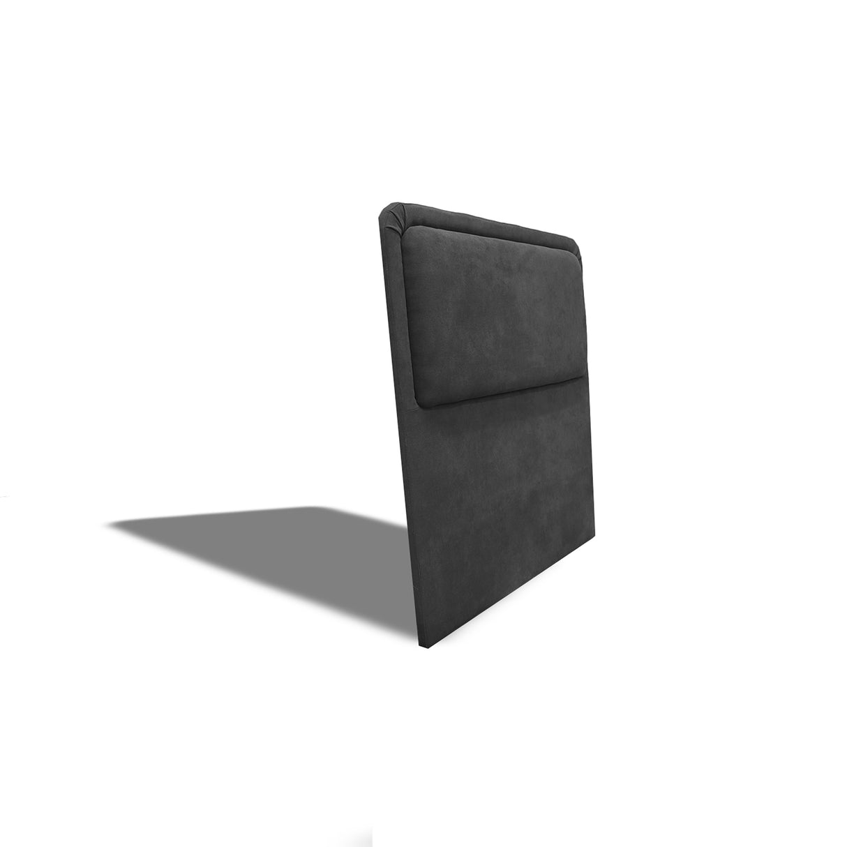 Cabecero de Piso Nube Gris Oscuro 120x120cm para cama Semidoble con Acabado Liso