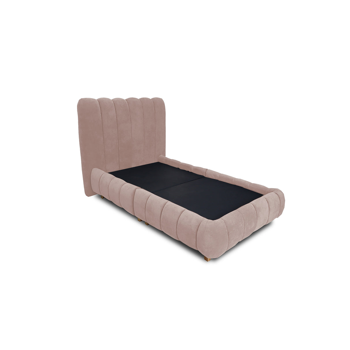 Combo Base Cama y Cabecero Praga Camel 200x40cm para Colchón King 200 X 190 Cm sin Colchón