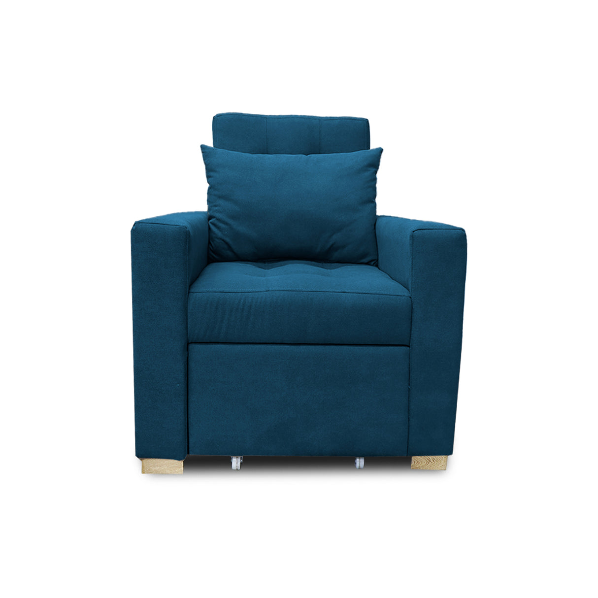 Poltrona Mood Azul Petróleo 80x95cm de Un Puesto Reclinable sin Apoya Brazos