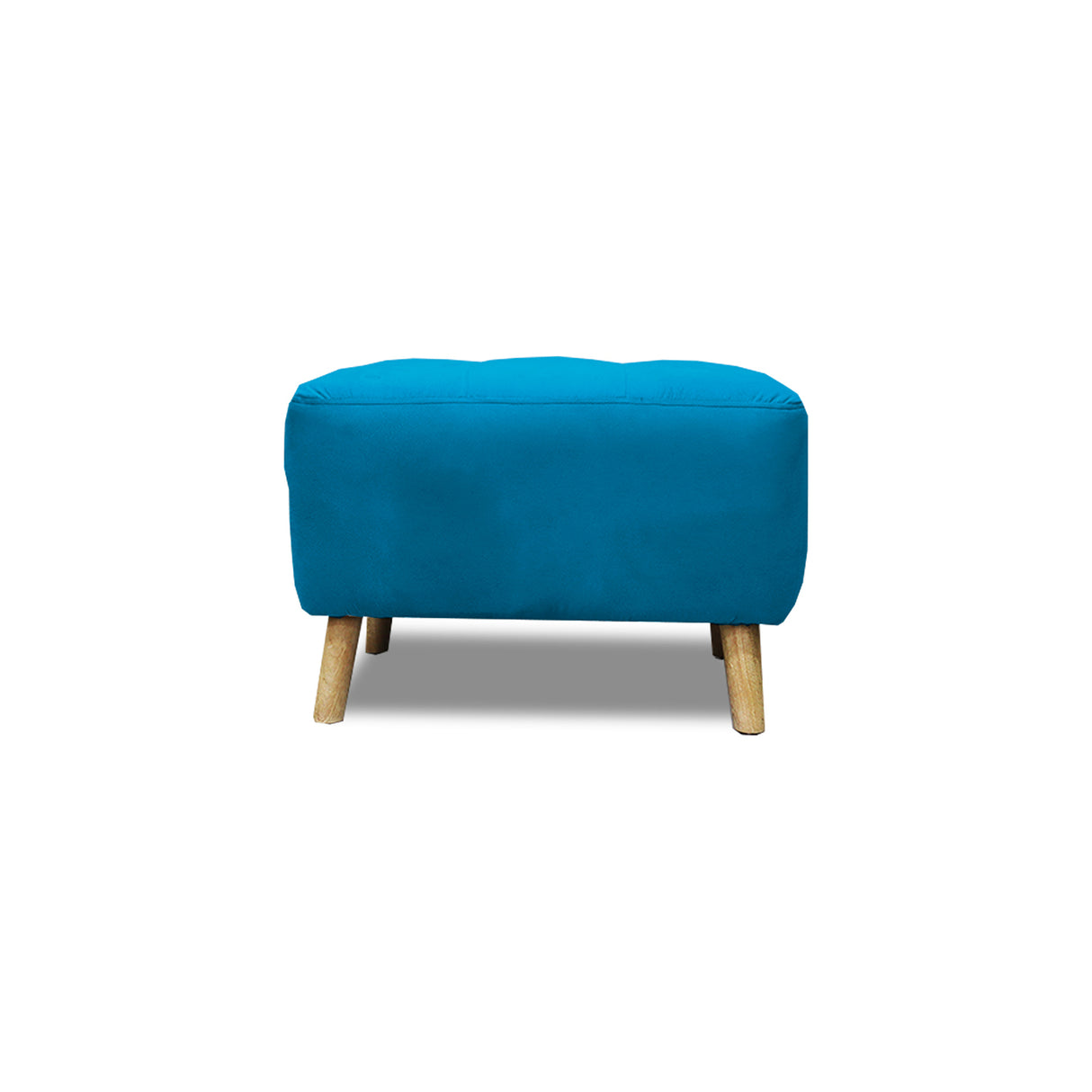 Puff Milan Turquesa 60x42cm de Un Puesto sin Apoya Brazos