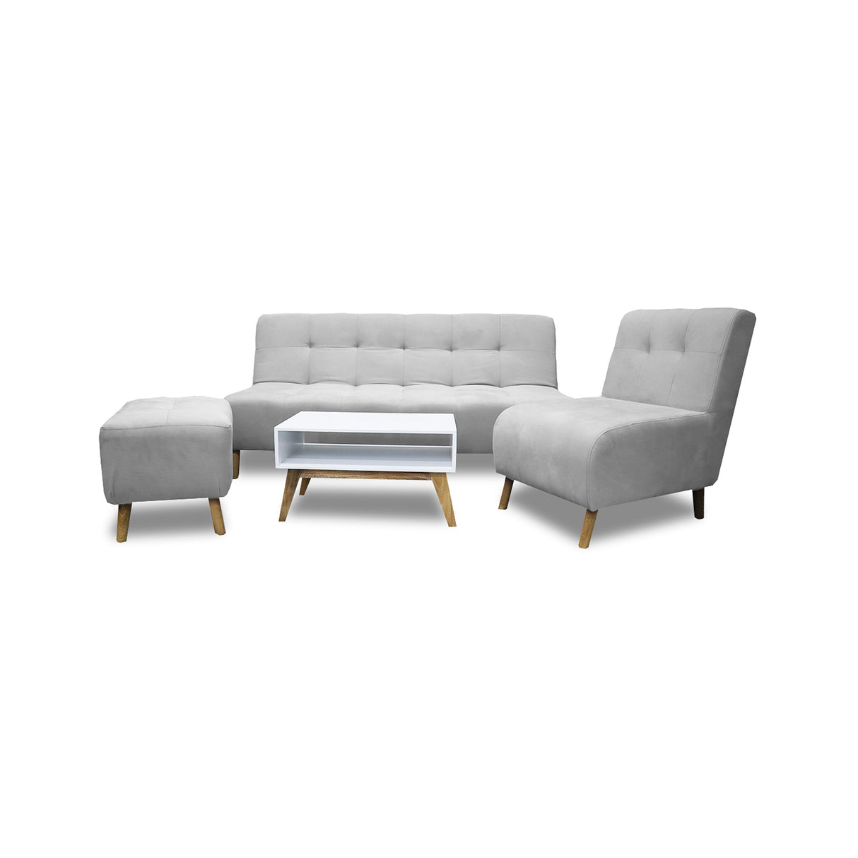 Sala Milan Plata 160x95cm de Cinco Puestos sin Apoya Brazos