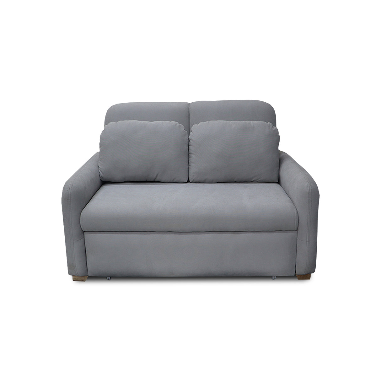 Sofacama Nube Gris 120x95cm de Dos Puestos Reclinable con Apoya Brazos