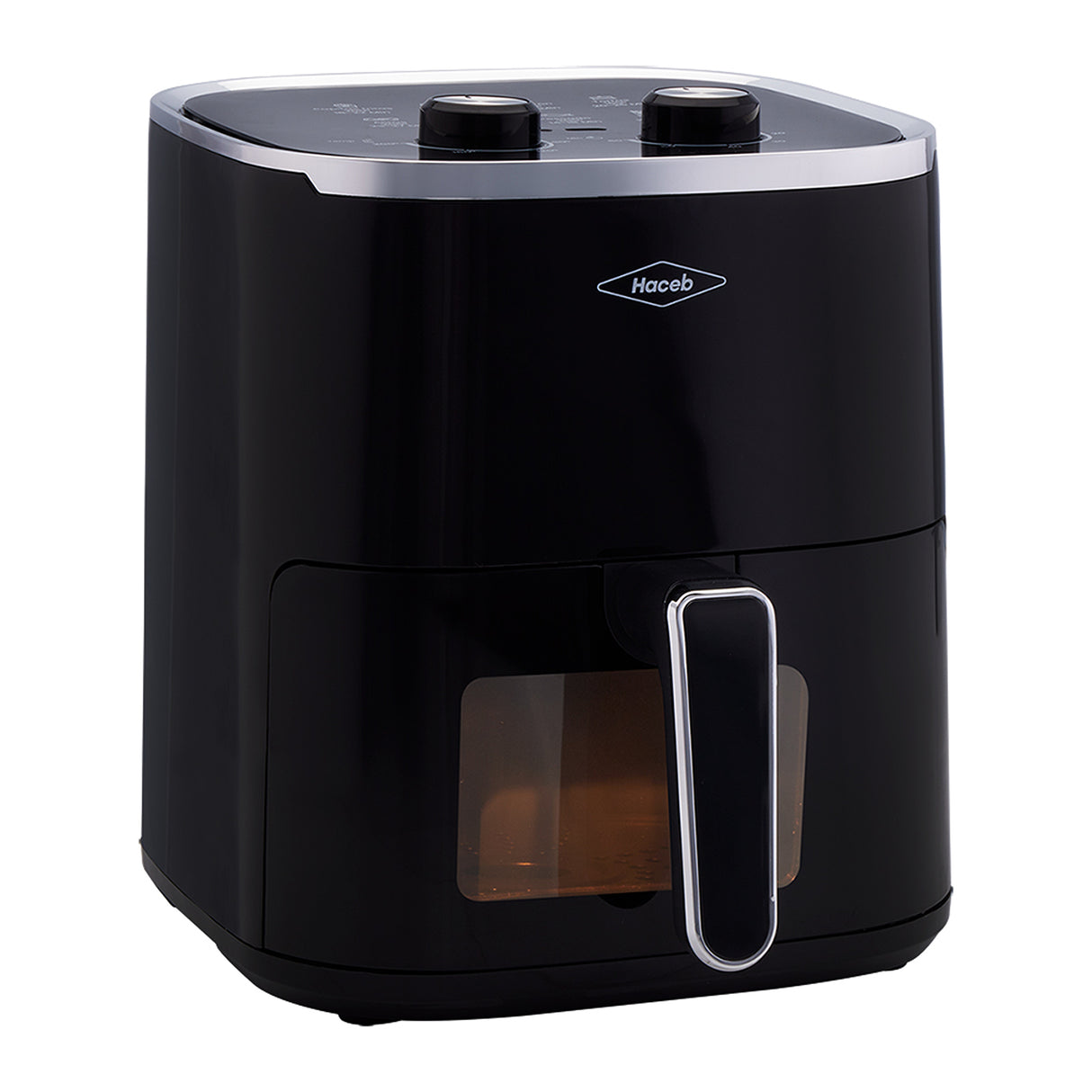 Freidora de Aire Haceb Negro 23.5x31.9cm de 4.2 Litros con Un Compartimiento de Cocción y con 6 Funciones Preconfiguradas