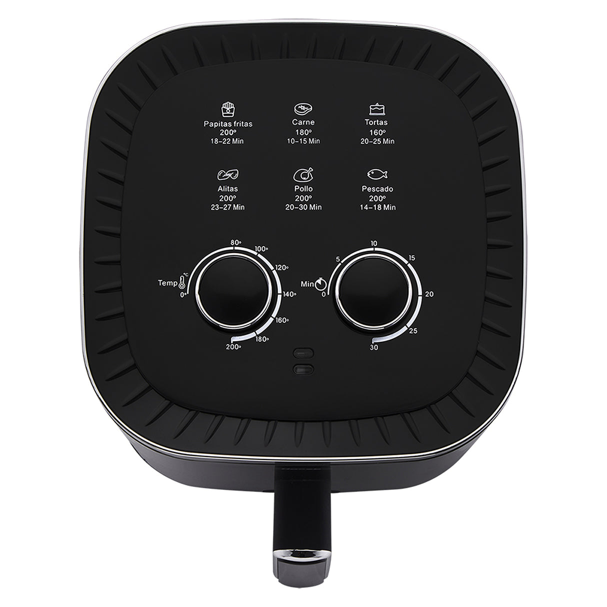 Freidora de Aire Haceb Negro 23.5x31.9cm de 4.2 Litros con Un Compartimiento de Cocción y con 6 Funciones Preconfiguradas