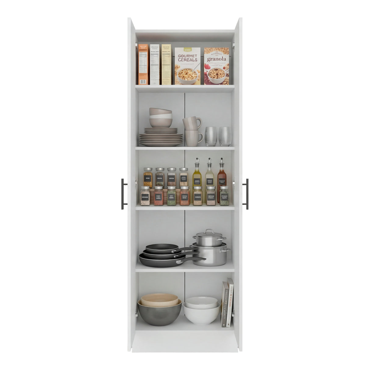 Alacena Tommy Blanco 55.2x170.8cm con Dos Puertas