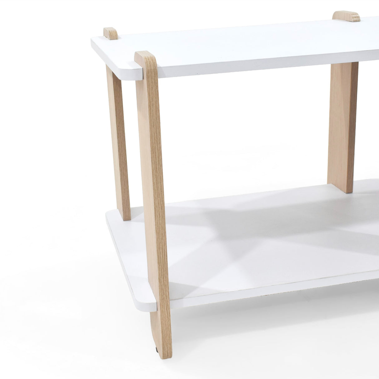 Mesa para TV Kobe Blanco y Oasis 100x47cm para TV Hasta 45" Pulgadas