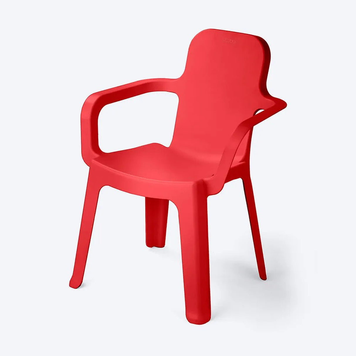 Combo Estudio Infantil Blanco y Rojo 88x50cm con Un Escritorio Una Silla y Una Basurera