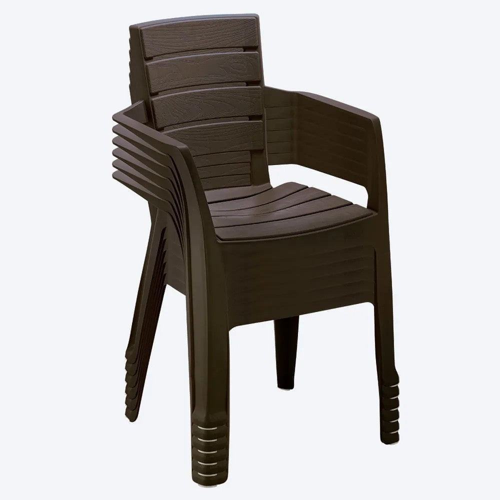 Set x 13 Sillas Barú Wengue 59x82.5cm de Asiento Rectangular con Espaldar y con Apoya Brazos
