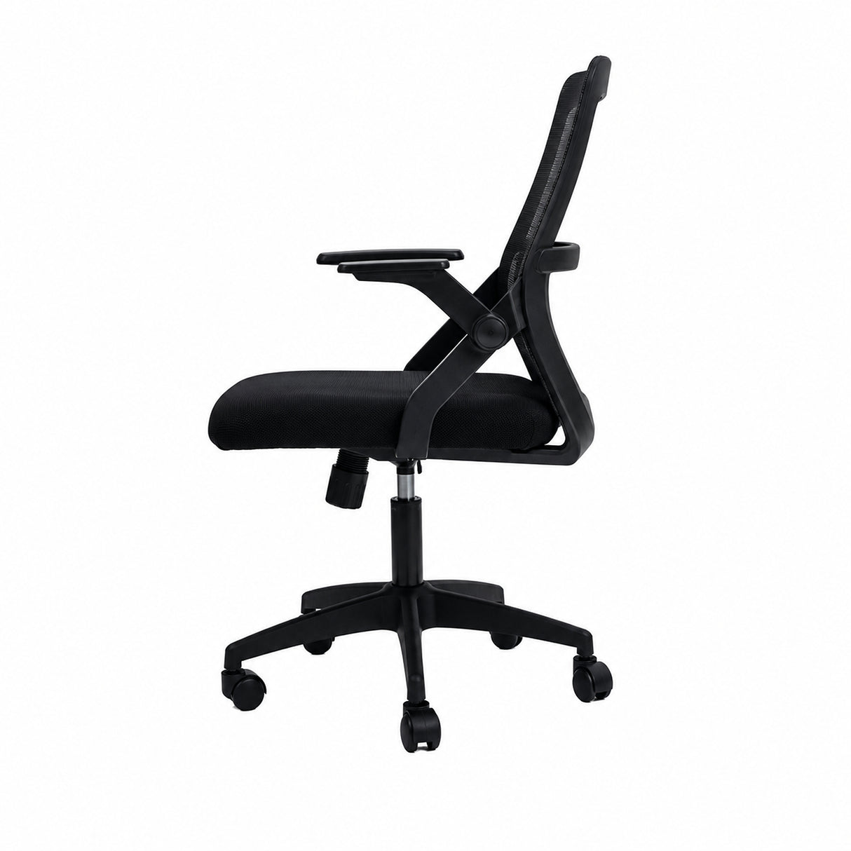 Silla Gerencial Negro 59x92cm con Apoya Brazos con Soporte Lumbar