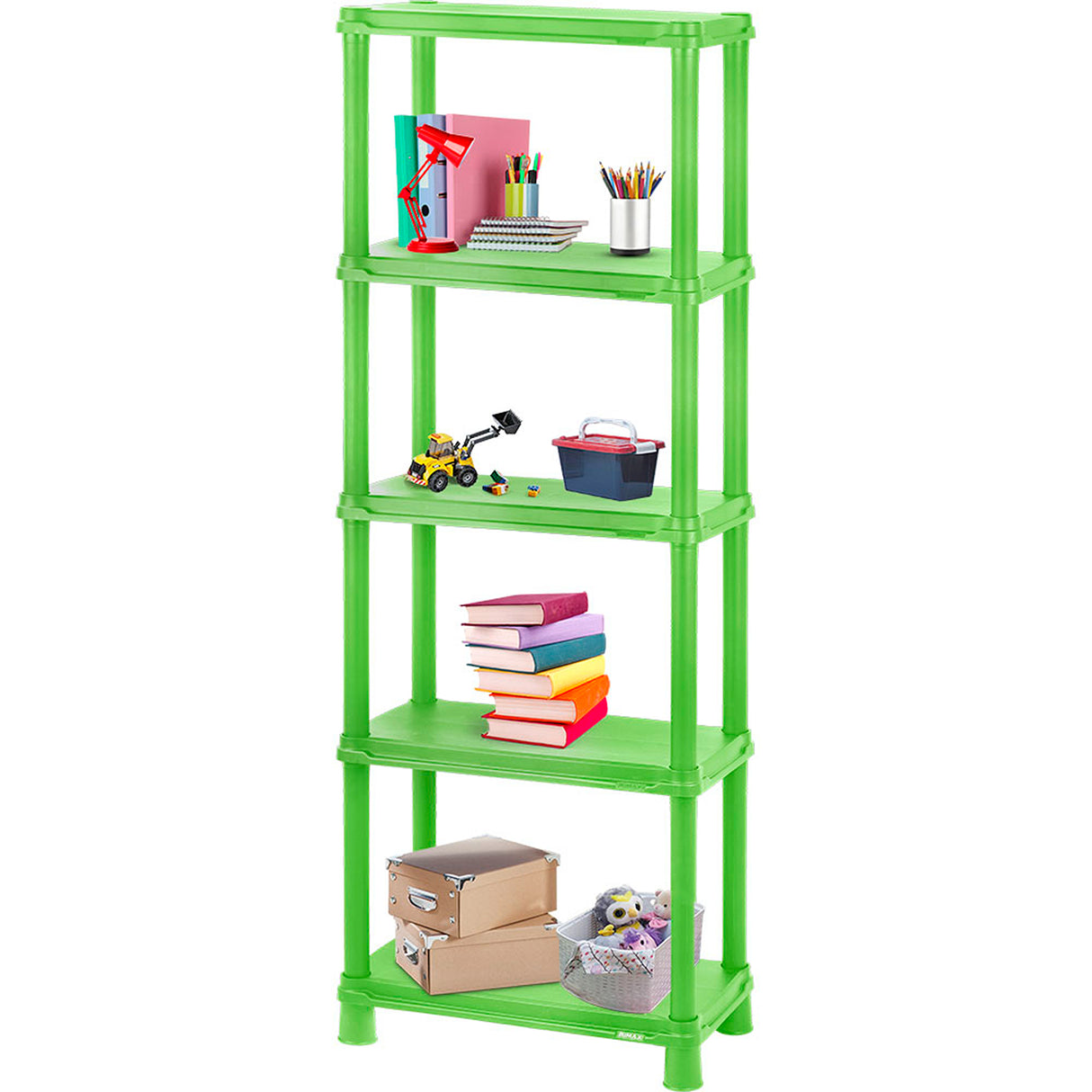 Estante Rimax Verde Lima 61x173.6cm Rectangular con Cinco Compartimientos y con Cinco Entrepaños