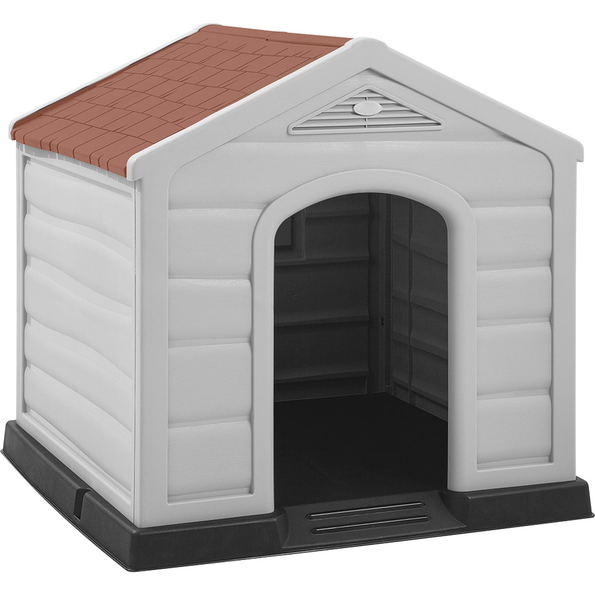 Casa para Perro Rimax Gris y Terracota 90x89cm para Perros Medianos y Grandes