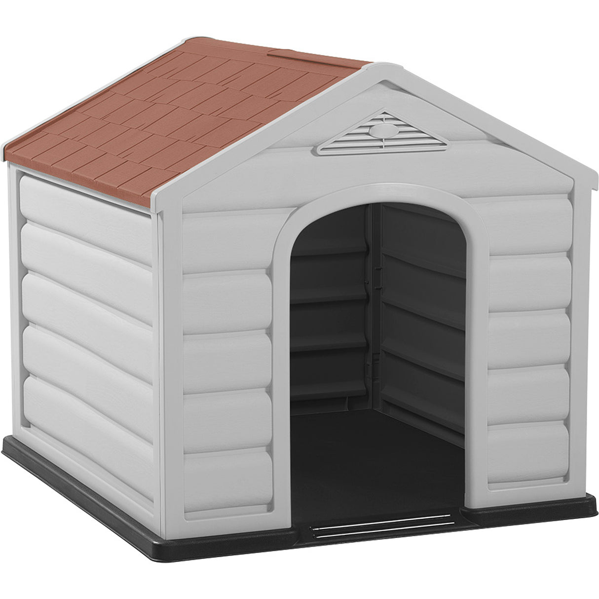 Casa para Perro Rimax Gris y Terracota 61x58.5cm para Perros Pequeños