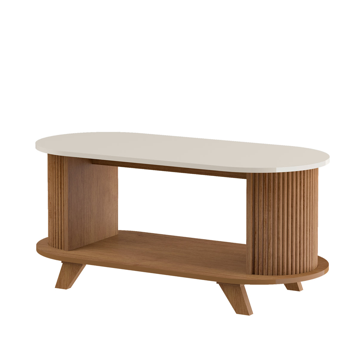 Mesa de Centro Vivaldi Café y Beige 100x45.5cm Rectangular