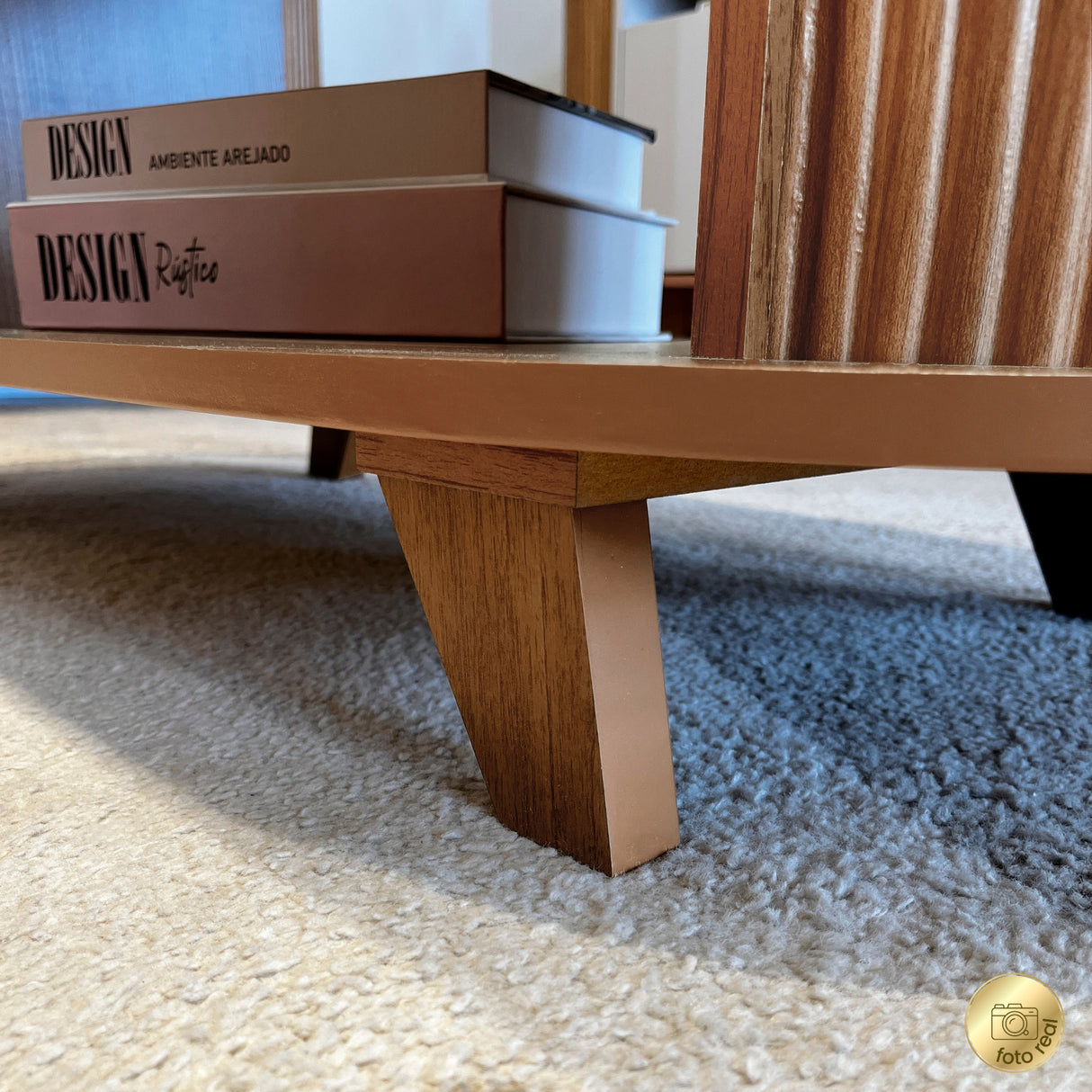 Mesa de Centro Vivaldi Café y Beige 100x45.5cm Rectangular