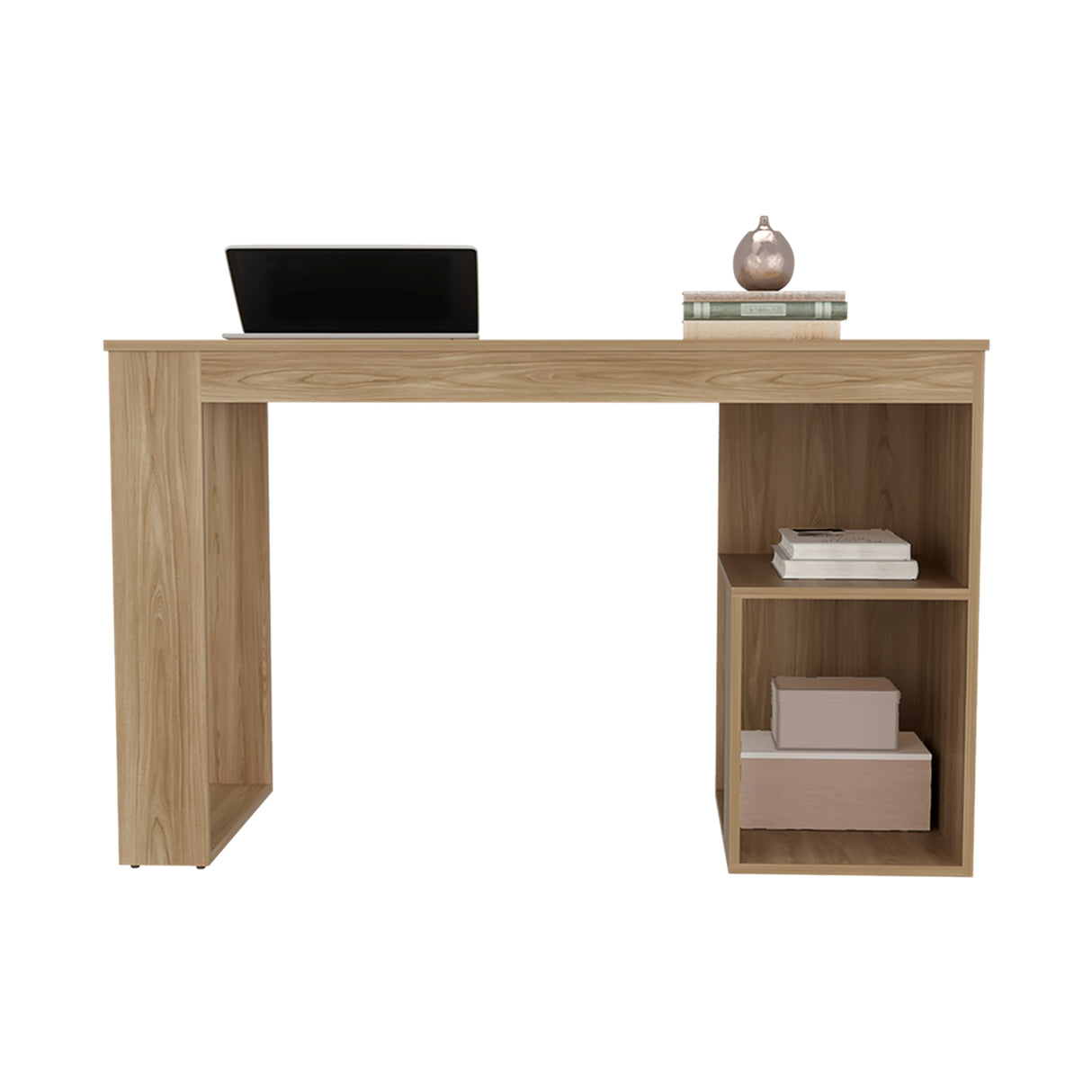 Escritorio Astana Avellana 120 cm con Entrepaños