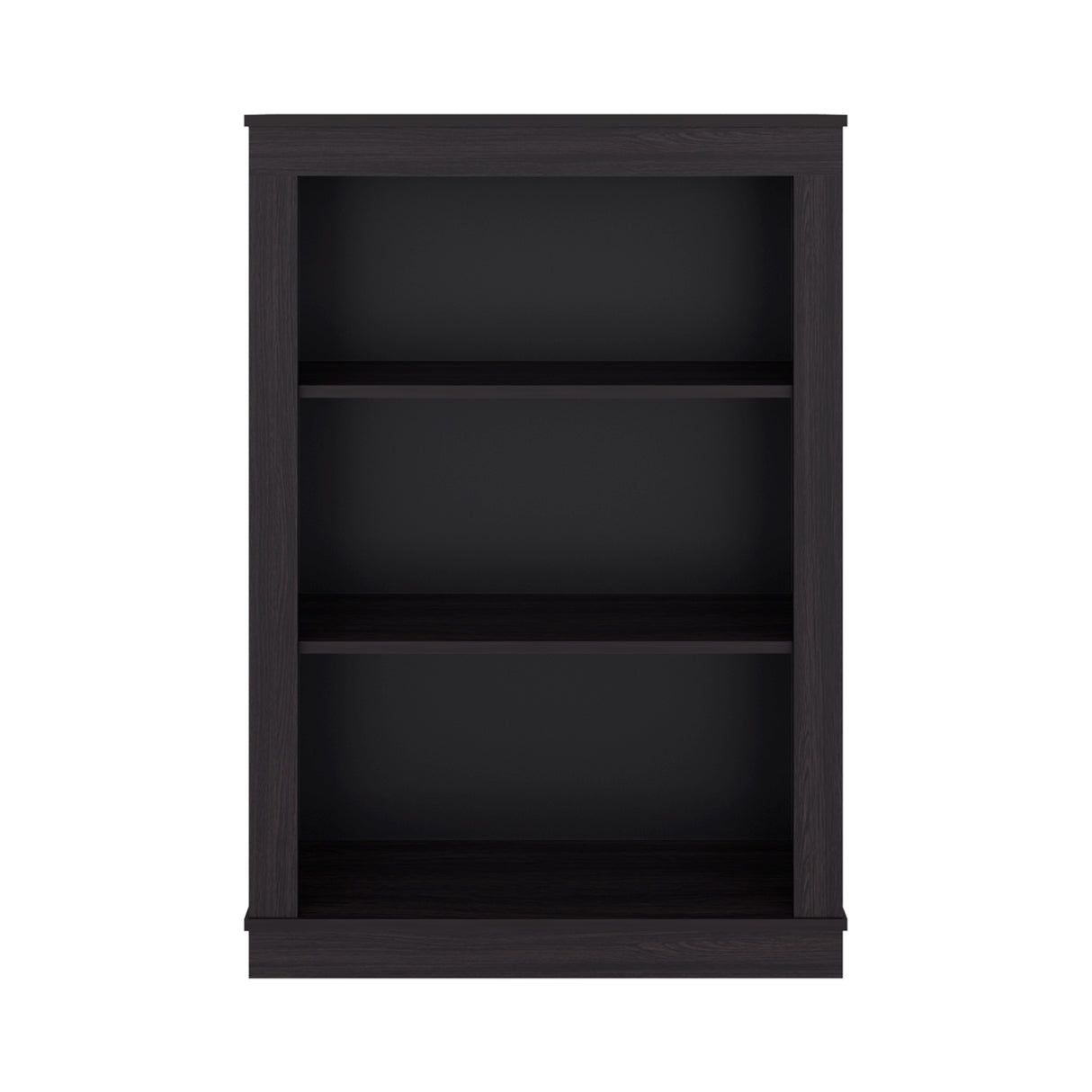 Estantería Classic Wengue 74.9x108.2cm Rectangular con Tres Compartimientos y con Dos Entrepaños
