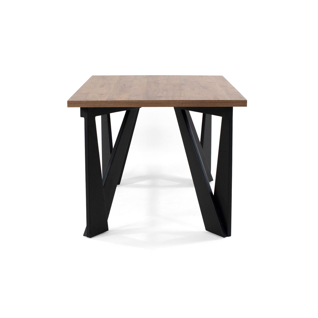 Mesa de Comedor Brixton Mácula y Matiz Negro 144x74cm