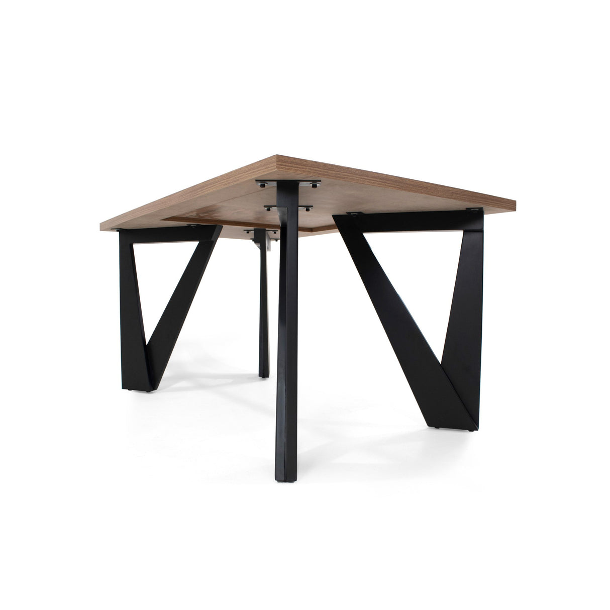 Mesa de Comedor Brixton Mácula y Matiz Negro 144x74cm