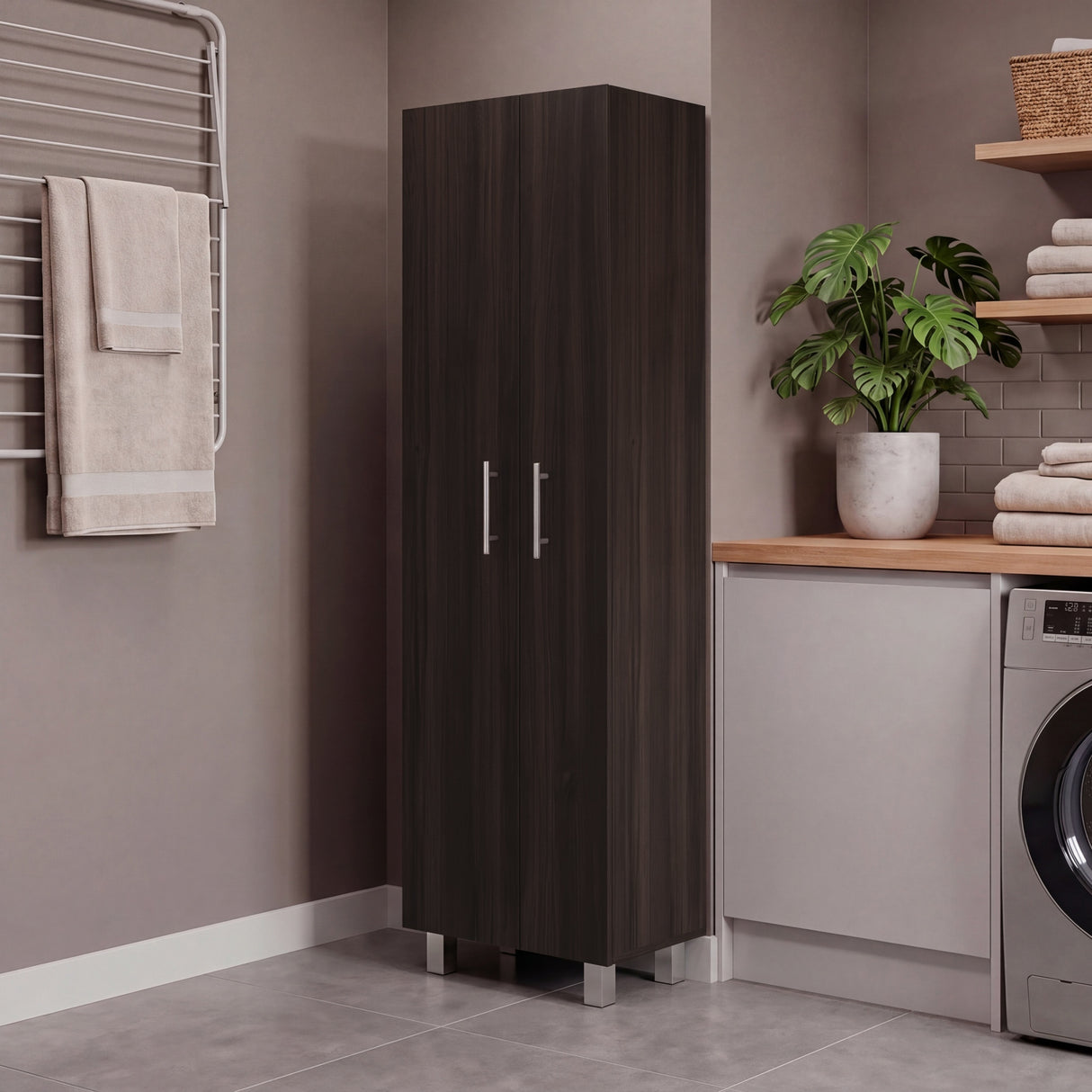 Mueble de Aseo Nala Nogal 51.2x181.2cm con Dos Puertas