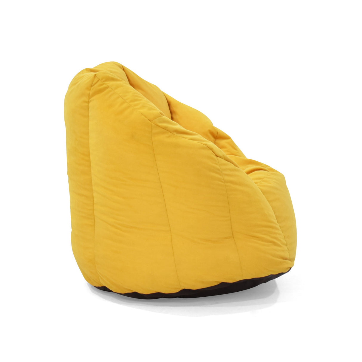 Puff Bean Mostaza 90x80cm de Un Puestos y sin Apoya Brazos