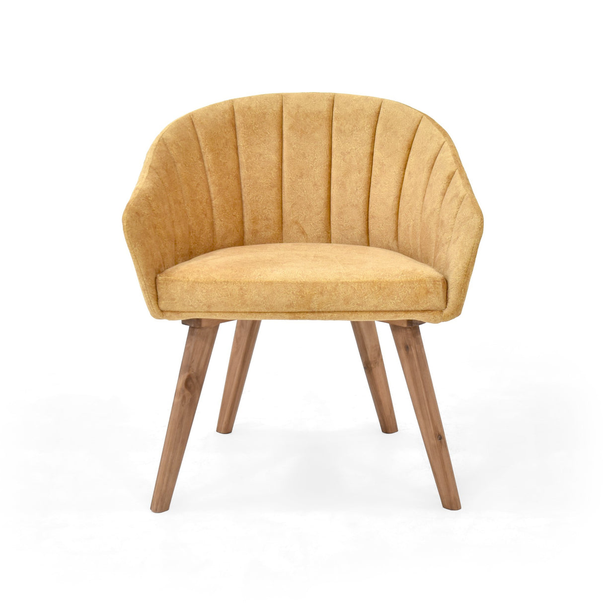 Poltrona Shanghai Mostaza y Matiz Caoba 69x77cm de Un Puestos y con Apoya Brazos