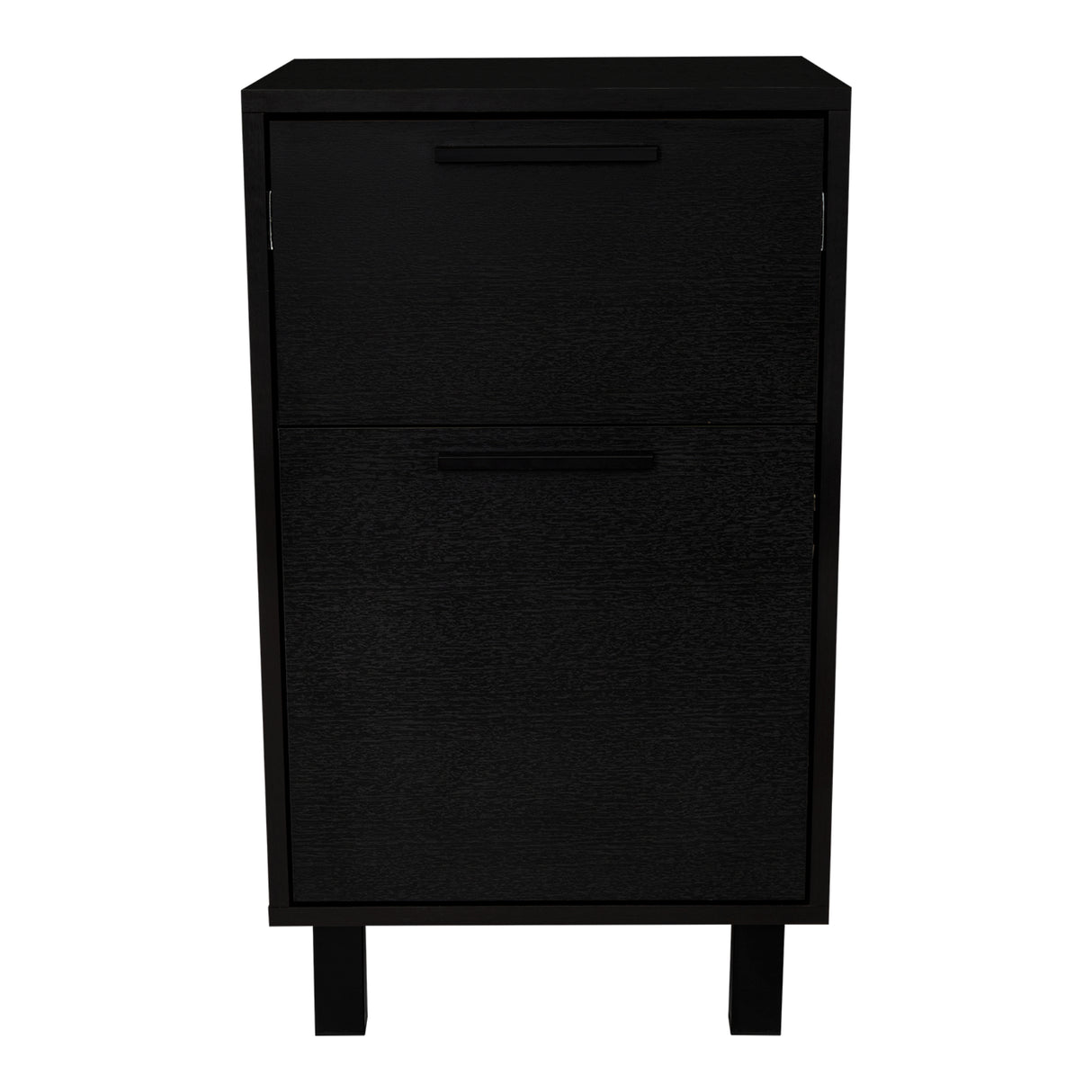 Mesa de Noche Secret Z 81 Wengue 41x70cm con Dos Cajones y con Una Puerta