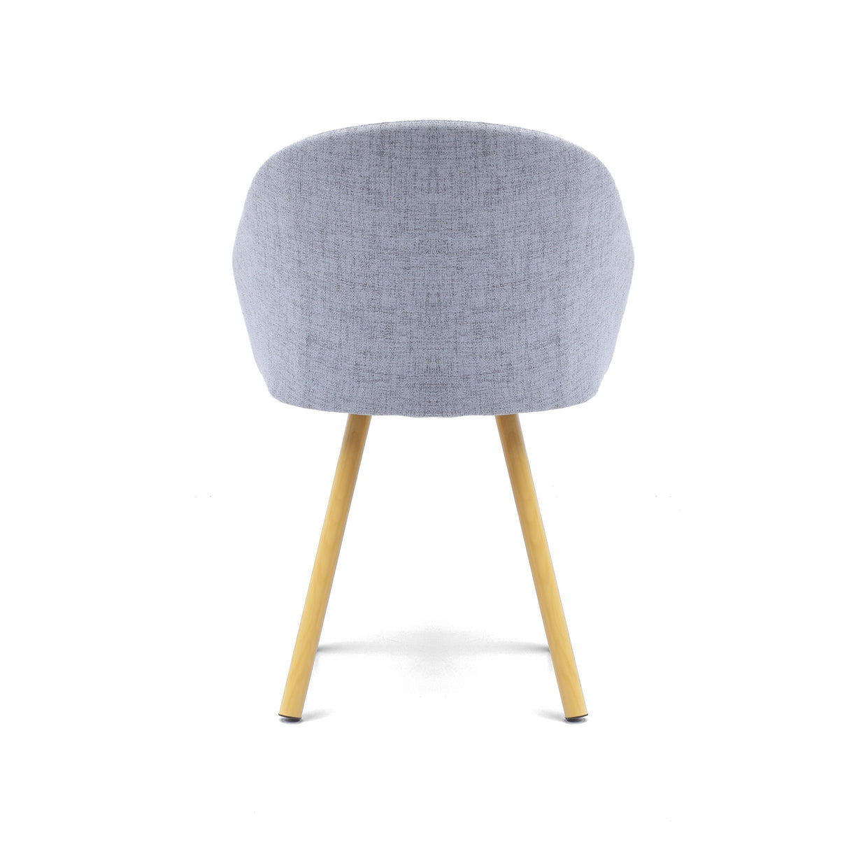 Silla de Comedor Tokyo Acero y Metálico Natural 61x80.5cm de Asiento Ovalado con Espaldar y con Apoya Brazos